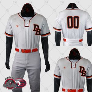 DIRTBAG ACADEMY WHITE UNIFORM 300x300 - Baseball Uniforms