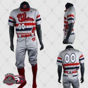 wahoo grey set 300x300 - Baseball Uniforms