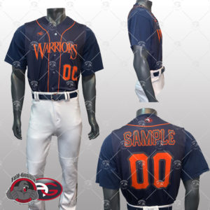 WARRIORS NAVY 1 300x300 - Baseball Uniforms
