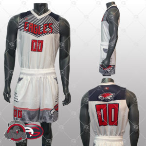 Eagles White 1 300x300 - Basketball Uniforms