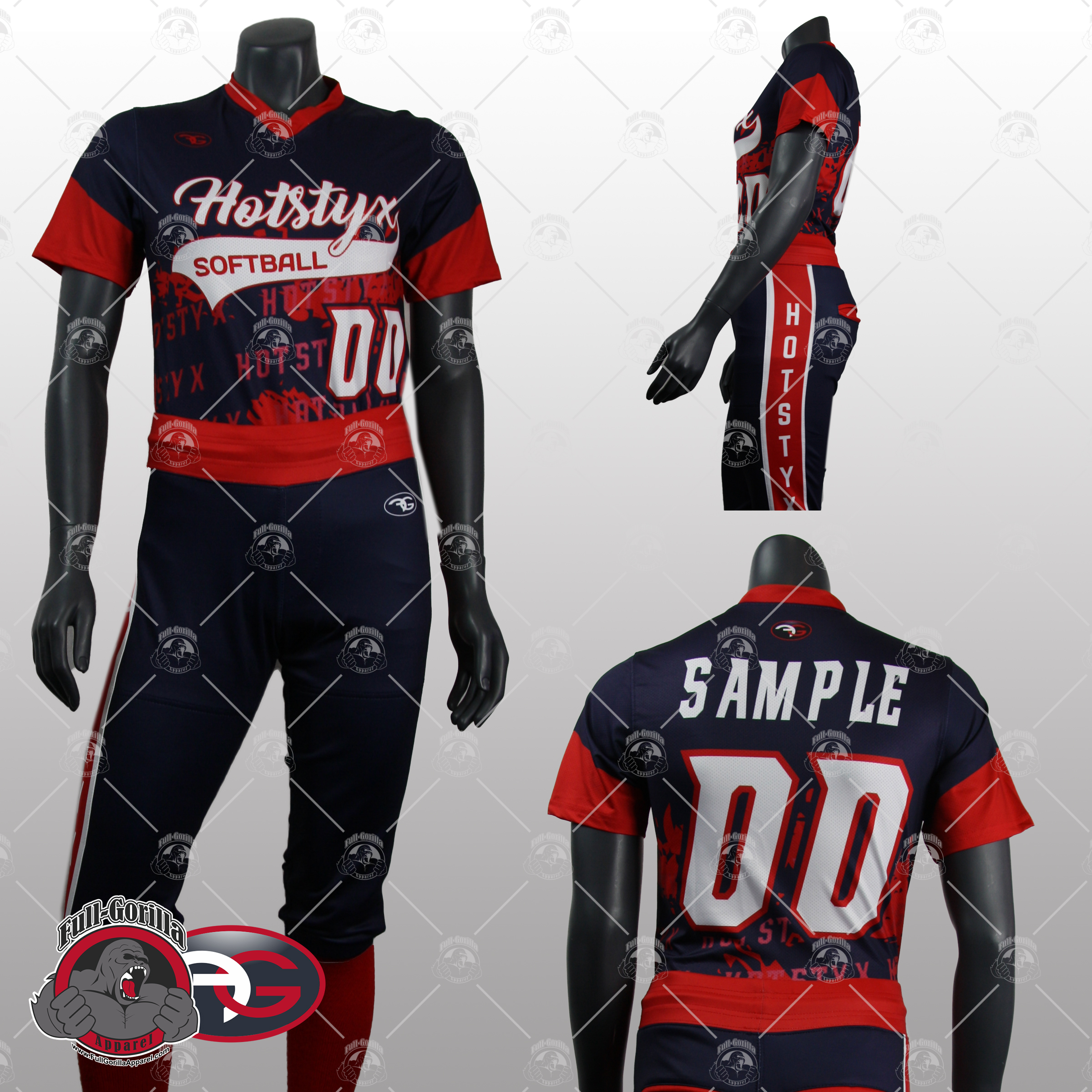 Hotstyx Sleeveless Softball Uniform - Full Gorilla Apparel