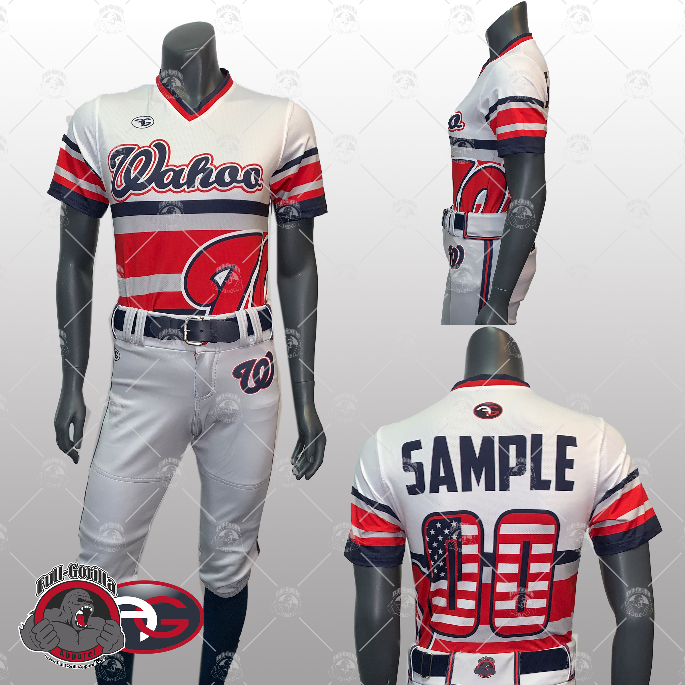 Lady Wahoo Softball Uniform - Full Gorilla Apparel