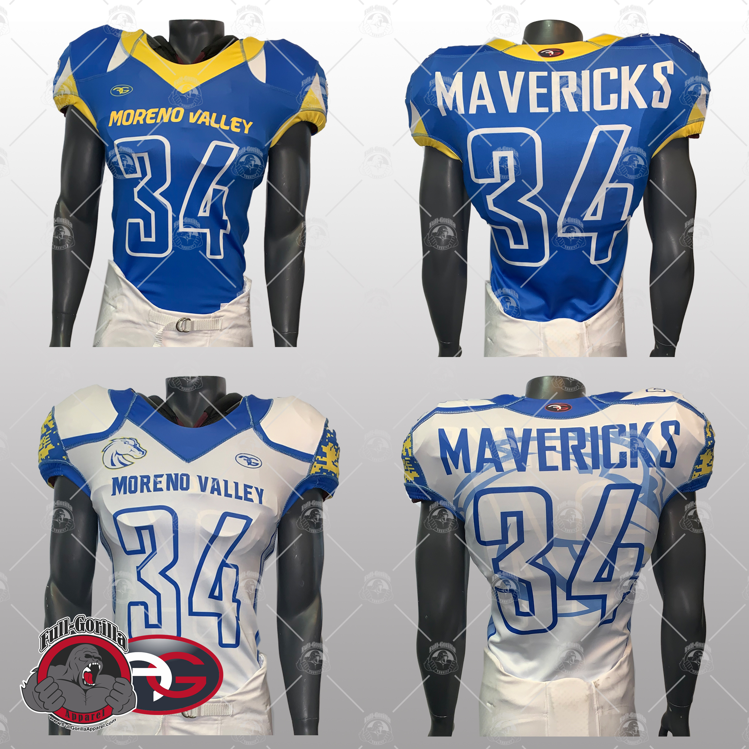 Football Uniforms  Custom Football Jersey & More by Full-Gorilla Apparel