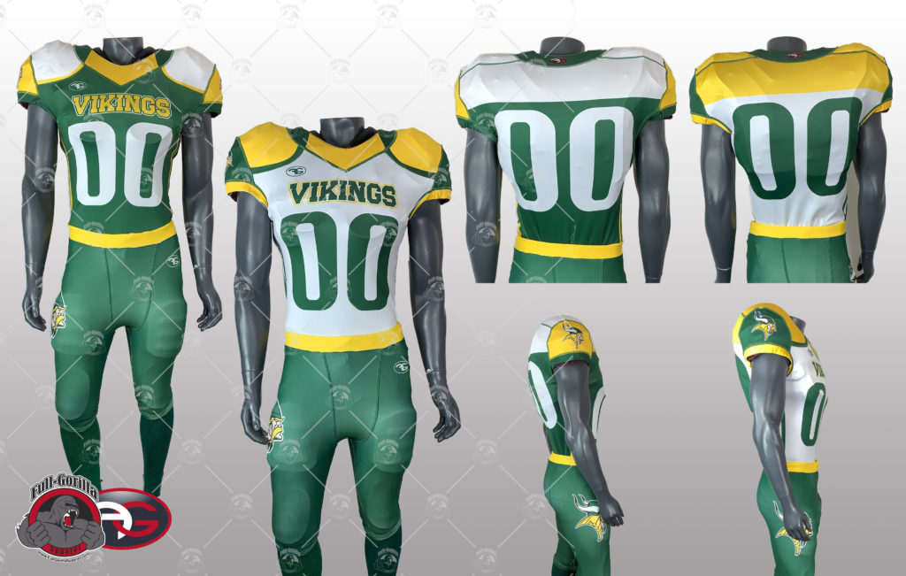 Vikings Football Uniform - Full Gorilla Apparel