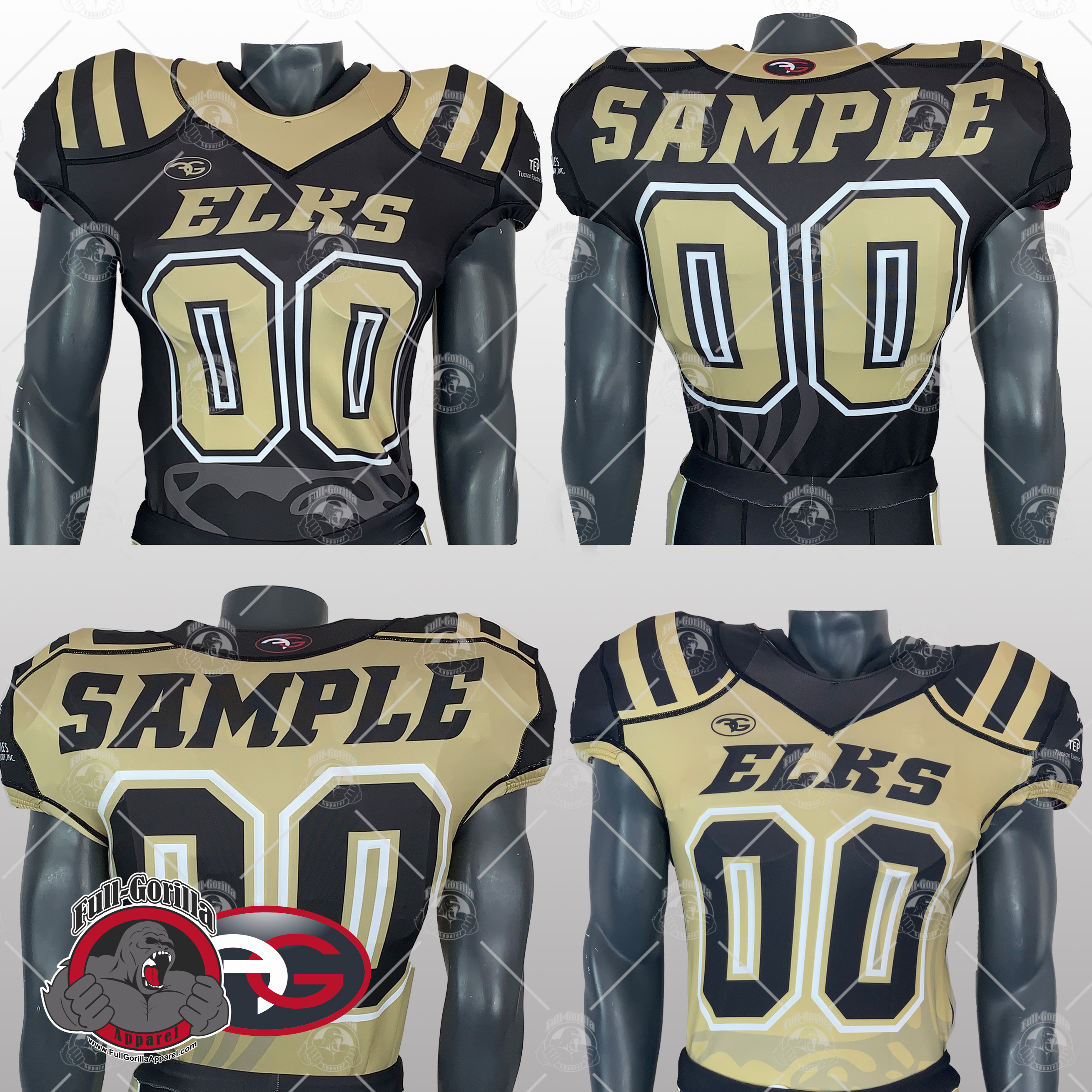 Elks Football Jersey - Full Gorilla Apparel