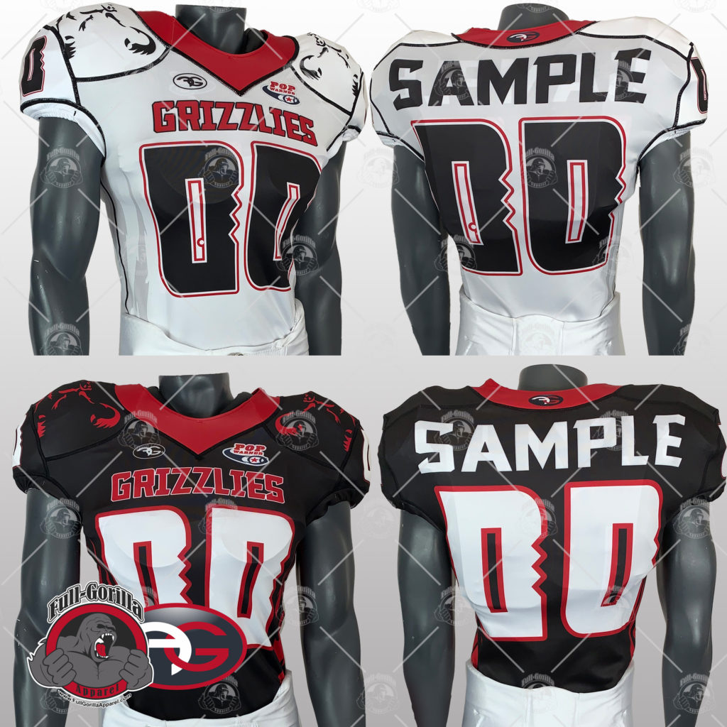 Grizzlies Football Jersey - Full Gorilla Apparel