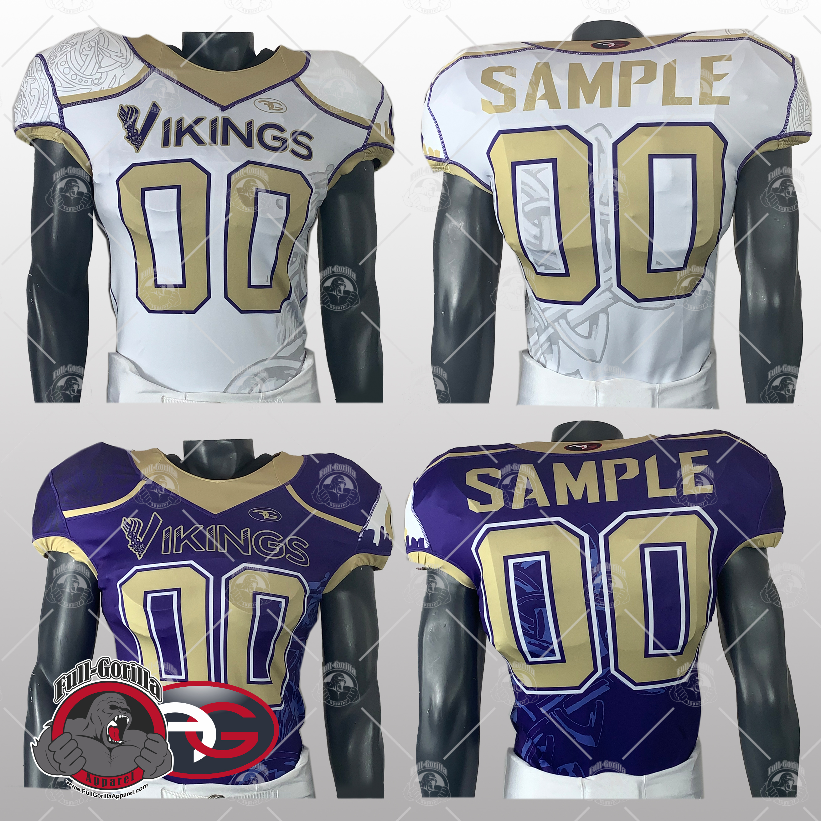 black and gold vikings jersey