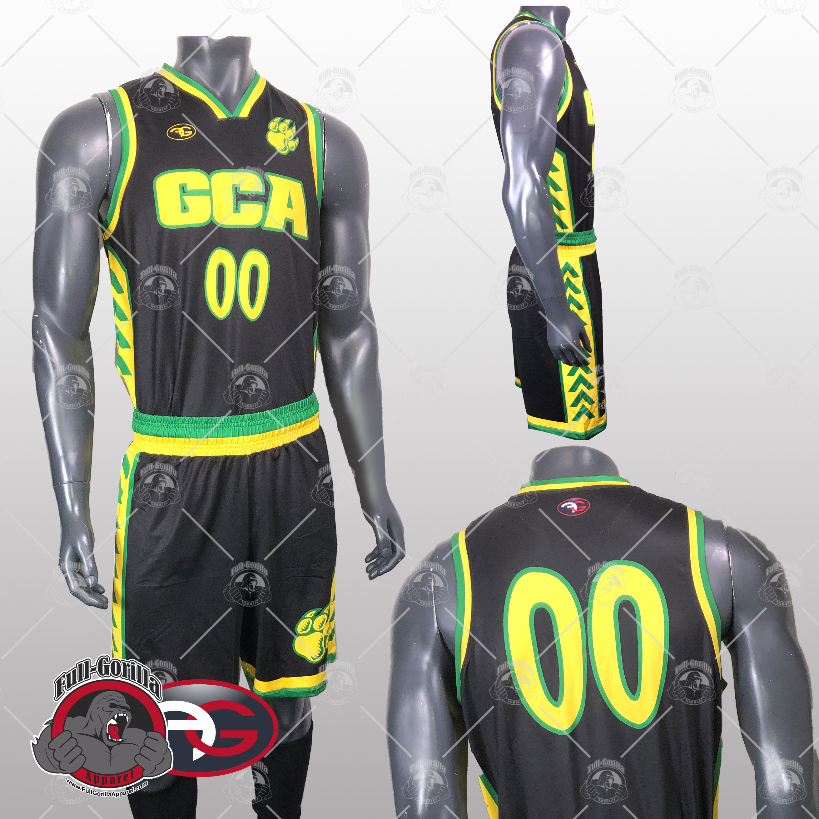 Gonzales Spartans Basketball Uniform - Full Gorilla Apparel