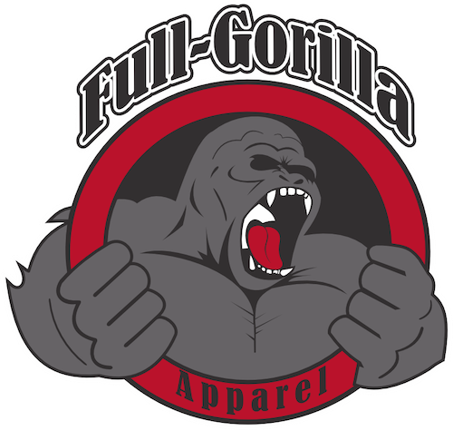 Full Gorilla Apparel colored logo.