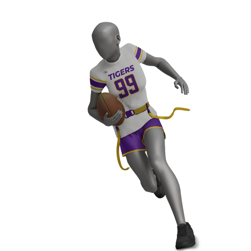 Custom FlagFootball Jersey with Tigers title