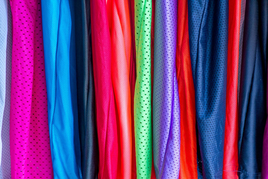 Colorful sport clothing fabric